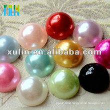 loose mix color flat back pearl beads in bulk FP10